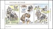 Sweden 1989 Sheep Dog/ Working Dogs/ Pets/ Animals/ Nature 3v pane ex bklt (s340)
