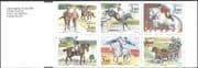 Sweden 1990 Horses/ Equestrian Sports/ Animals/ Nature/ Transport 6v bklt (n43831)