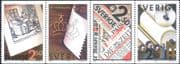 Sweden 1990 Paper Making/ Industry/ Commerce/ Business/ Printing 4v bklt pane/strip (b7703r)