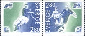 Sweden 1992  European Football Championships/ Euro/ Soccer/ Sports  2v pr  ex coil  (n24579)
