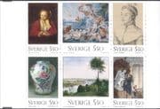 Sweden 1992 National Museum/ Art/ Artists/ Vase/ Ceramics/ Painting 6v bklt (b7703t)