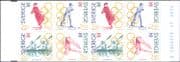 Sweden 1992 Olympics/ Sports/ Diving/ Skating/ Skiing/ Canoeing/ Skater/ Skier 8v bklt (n24944d)