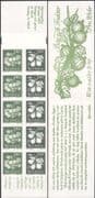 Sweden 1993 Pear/ Gooseberry/ Fruit/ Food/ Plants/ Pears/ Gooseberries/ Nature/ Animation 10v bklt (n45384)