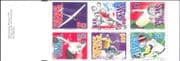 Sweden 1993 Sports/ Games/ Gliding/ Handball/ Table Tennis/ Bowling/ Plane 6v bklt (n24944f)