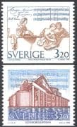 Sweden 1994 J H Roman/ Composers/ Music/ Singing/ Opera House/ Buildings 2v set coil (n43532)