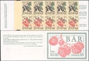 Sweden 1995 Raspberry/ Blackcurrant/ Fruit/ Food/ Raspberries/ Blackcurrants/ Plants/ Nature 10v bklt (n45386)