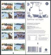 Sweden 2006 Lake / Dog / Frog / Fishing / Boat / Nature / Leisure / Animals 10v bklt (n34011)