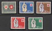 Switzerland 1957 Red Cross 5v set (n20378)