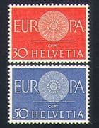 Switzerland 1960 Europa/ Conference Emblem/ Animation 2v set (n33958)