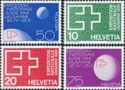 Switzerland 1964 Swiss National Exhibition/ Expo/ Emblems/ Design 4v set (ch1075)
