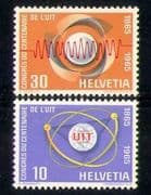 Switzerland 1965 ITU-UIT / Telecomms / Radio / Communications 2v set (n27181)