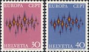 Switzerland 1972 Europa/ CEPT/ Communications/ Animation 2v set (ex1111)