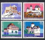 Switzerland 1979 Castles / Buildings / Architecture / Cultural Fund 4v set (n38349)