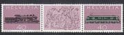 Switzerland 1982 Trains / Steam / Railway 2v+lbl stp n23519