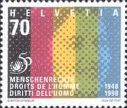 Switzerland 1998 Human Rights/ Emblem/ Face/ United Nations/ UN 1v (ch1088)