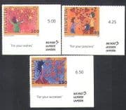 Switzerland 2007 Greetings / Hearts / Stars / Flowers / Animation 3v s / a set (n36115)