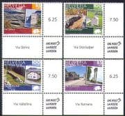 Switzerland 2008 Traditional Routes / Buildings / Roads / Transport 4v set (n36042)