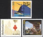 Switzerland 2014 Church/ Diver/ Boat/ Mountain/ Photography/ Gate 3v set s/a (ch1059)