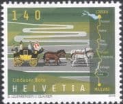 Switzerland 2014 Mail Coach/Horses/ Courier/ Postal Service/ Maps/ History/ Transport 1v (ch1013)