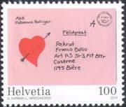 Switzerland 2014 Swiss Army Post 125th / Letter/ Heart/ Mail/ Postal Service 1v (ch1008)