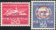 Switzerland (UN Offices) 1960 WRY/ Refugees/ People/ Welfare/ United Nations 2v set o/p (n45314)