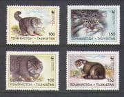 Tajikistan 1996 WWF / Wild CATS / Nature / Animals 4v n21016
