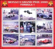 Tajikistan 2000 Grand Prix/ Formula 1/ Ferrari/ McLaren/ Motor Racing/ F1 (cs) 9v sht (n10994)