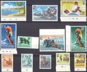 Tanganyika 1961 Independence/ Nurse/ Tractor/ Diamond Mine/ Lions/ Coffee/ Flags 12v set (s2400a)