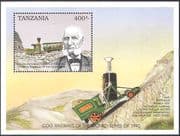 Tanzania 1990 Mt Washington Cog Railway/ Trains/ Steam Engine/ Locomotive/s Transport 1v m/s (n42779)