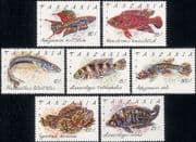 Tanzania 1991 Cichlid/ Lyretail/ Fish/ Nature/ Wildlife/ Conservation 7v set (s2313)