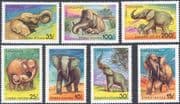 Tanzania 1991  Elephants/ African/ Indian/ Wildlife/ Wild Animals  7v set  (s2314)