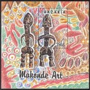 Tanzania 1992 Makonde Art / Carving / Tribal Art / Artists / Statues 1v m / s (n39889)