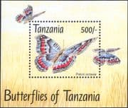 Tanzania 1993  Butterflies/ Insects/ Nature/ Butterfly/ Wildlife  1v m/s  (s2474b)