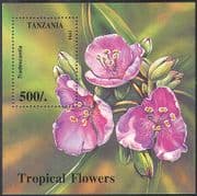 Tanzania 1994 Flowers/ Tradescantia/ Plants/ Nature 1v m/s (n13236)
