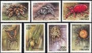 Tanzania 1994 Spiders/ Insects/ Nature/ Arachnids/ Conservation 7v set (s2497)