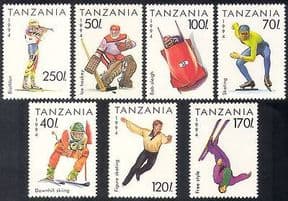 Tanzania 1994 Sports  /  Winter Olympic Games  /  Skiing  /  Ice Hockey  /  Shooting 7v (n39886)