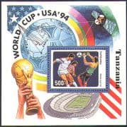 Tanzania 1994 World Cup Football/ USA '94/ WC/ Sports/ Soccer 1v m/s (b5892)