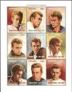 Tanzania 1996 James Dean/ Hollywood Legends/ Actors/ Films/ Cinema 9v sht (s503)