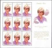 Tanzania 1998 Diana, Princess of Wales/ Royalty/ Royal/ People 9v sht (b2171c)