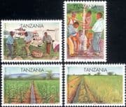 Tanzania 2004 SADC/ Water/ Irrigation/ Rice/ Maize/ Plants/ Crops/ Farm 4v set (b6002d)