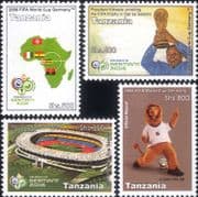 Tanzania 2006 Football/ WC/ World Cup/ Sports/ Games/ Trophy/ Stadium 4v set (n33710a)