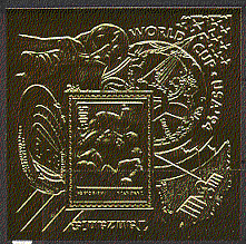 Tanzania GOLD WC Football sht ref:b5207