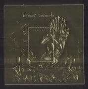 Tanzania Prehistoric / Dinosaur GOLD sht ref:b4832