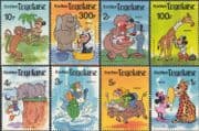 Togo 1980 Walt Disney/ Mickey/ Minnie/ Goofy/ Donald/ Wildlife/ Animals/ Cartoons 8v set (b1605a)