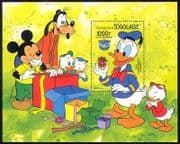 Togo 1984 Disney / Donald 50th / Cartoons / Mickey m / s d00151