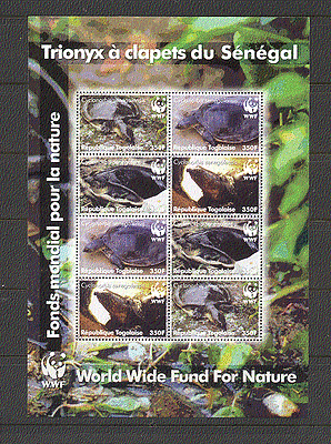 Togolaise 2006 WWF / TURTLES / Animals / Marine 8v sht n16954