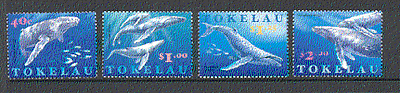Tokelau 1997 Whales / Marine / Nature / Wildlife / Conservation 4v set (b6139)
