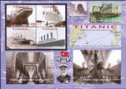 Tonga 2012 Titanic/ Ships/ Boats/ Shipwrecks/ Transport/ People 4v shtlt (b2003v)