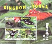 Tonga 2015-2016 Butterflies/ Insects/ Nature/ Express/ Wildlife 4v m/s (b6686h)