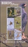 Tonga 2018 Birds of Prey/ Raptors/ Goshawk/ Hawks/ Kite/ Nature/ Wildlife 6v m/s (b4320v)